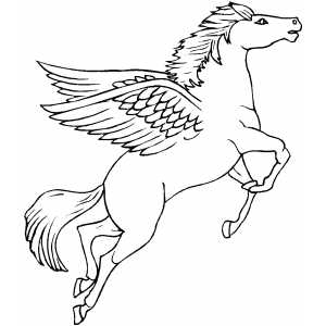 Flying Pegasus coloring page