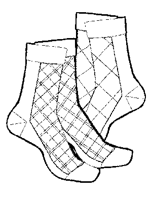 2 Pairs of Socks coloring page
