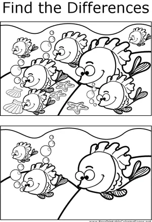 FTD Fish coloring page