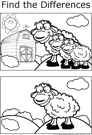 FTD Sheep coloring page