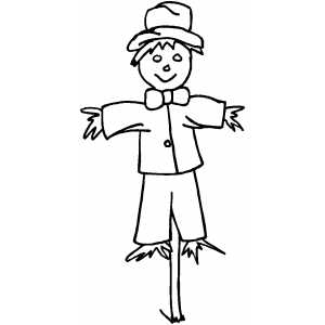 Scarecrow Coloring Sheets on Scarecrow Coloring Pages