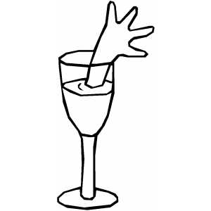 Arm In Wine coloring page