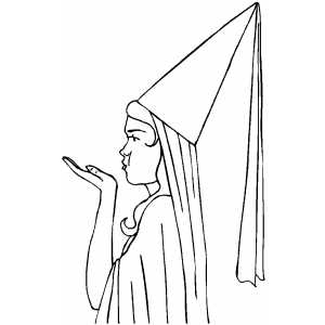 Wizard Costume coloring page