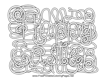 Easter Hidden Word coloring page