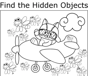 Flying Raccoon coloring page