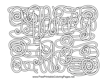 Marriage Proposal Hidden Word coloring page