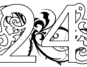 Illuminated-24 Coloring Page