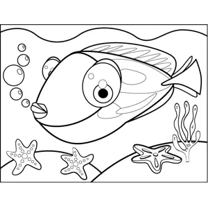Big Fish coloring page
