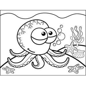 Cute Octopus coloring page