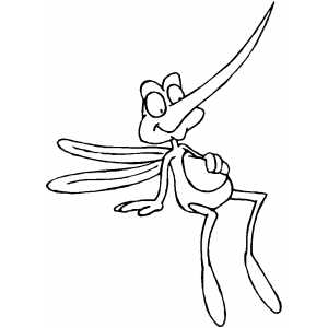 Full Mosquito coloring page