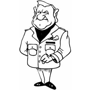 Air Force Officer coloring page