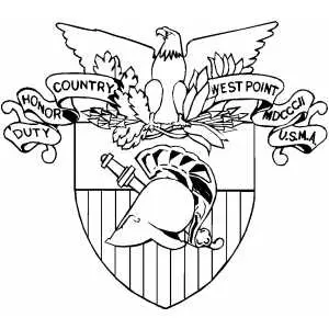 Westpoint Crest coloring page