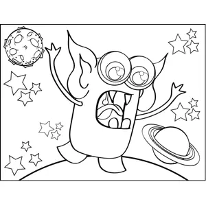 Alien Monster coloring page