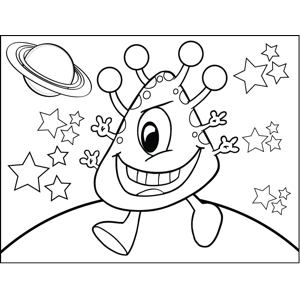 Four-Armed Cyclops coloring page