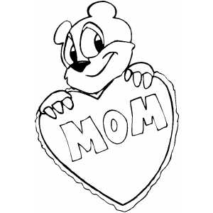 Mom Bear coloring page