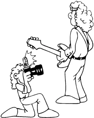 Rock Video coloring page