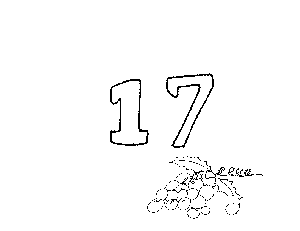 17 Number and Things Coloring Page