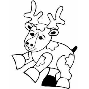 Deer Kid coloring page