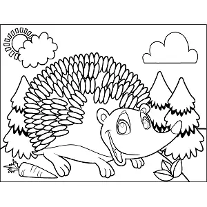 Spiny Hedgehog coloring page