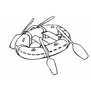 Raft Ready To Swim coloring page
