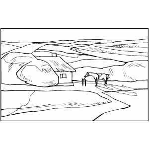House - Ranch 2 coloring page