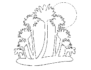 Island Trees Coloring Page