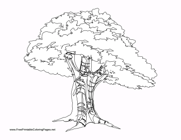 Trunk coloring page