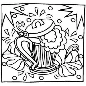 Shamrocks And Beer coloring page