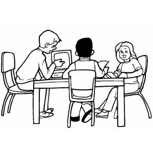 Study Group coloring page