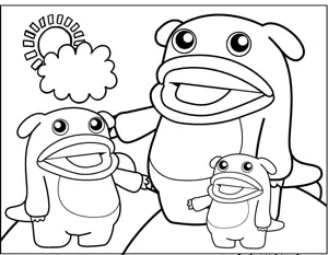 Big Mouth Monsters coloring page
