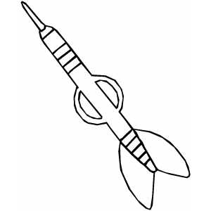 Dart With Round Handler coloring page