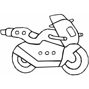 Futuristic Motorcycle coloring page