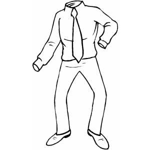 Invisible Man coloring page
