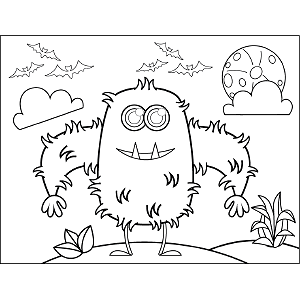 Prickly Monster coloring page