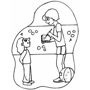 Basketball Players coloring page