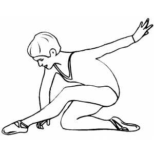 Floor Exercise coloring page