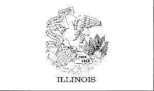 Illinois State Flag Coloring Page
