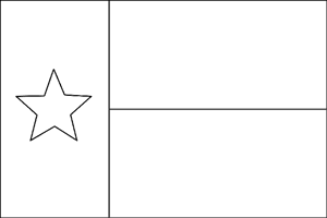 Texas State Flag Coloring Page