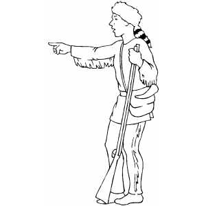 Frontier Man coloring page