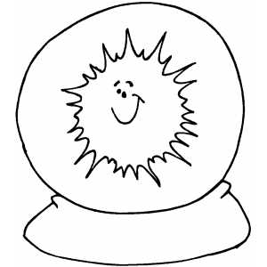 Sunny Forecast coloring page