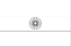 India Flag coloring page