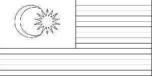 Malaysia Flag coloring page
