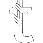 Lowercase T Coloring Page