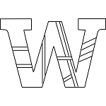 Lowercase W Coloring Page