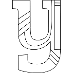 Lowercase Y Coloring Page