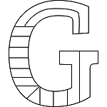 Uppercase G Coloring Page