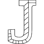 Uppercase J Coloring Page