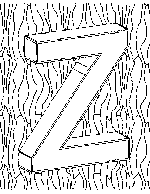 Z Coloring Page