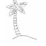 palm tree printable coloring pages