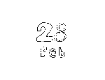28 Number and Things Coloring Page